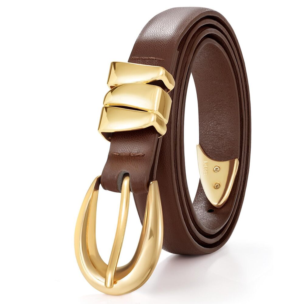 4846 Women's Skinny Leather Belts Ladies Thin Waist Belts For Jeans Dress View 4